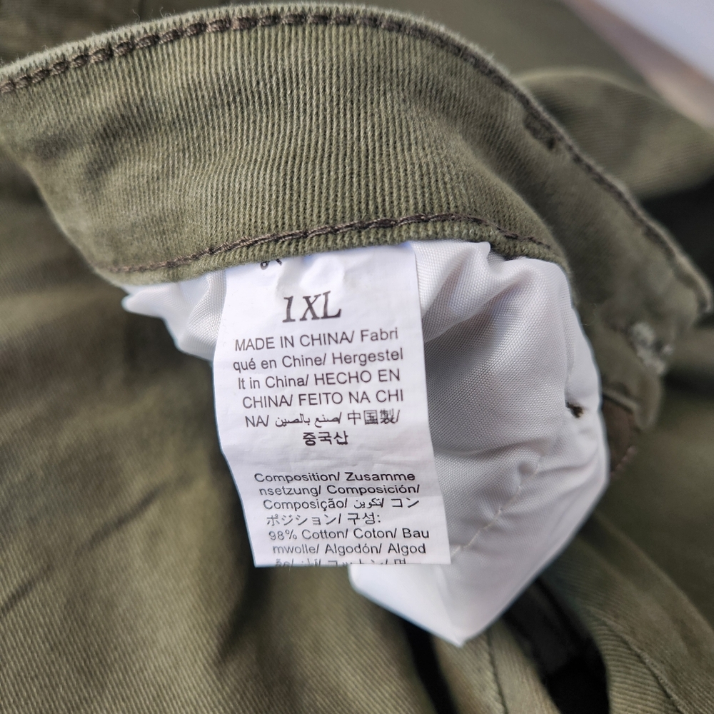 SHEIN Green Khaki Wide Leg Jeans - Size 1X - Picture 8 of 12